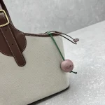 Loro Piana Bobbin Canvas Shopping Bag 20x13x35cm - Image 6