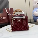 Gucci Diana Tote Bag with Bamboo Handle 20cm