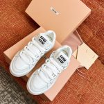 Miu Miu 2023 Summer Casual White Shoes