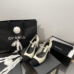 Chanel 2023 Chunky Heel Mary Jane Shoes