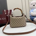 Gucci Diana GG Canvas Bag with Bamboo Handle - Image 2