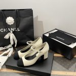 Chanel 2023 Chunky Heel Mary Jane Shoes - Image 3