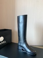 Chanel Classic Double C Knight Boots, 39cm Height - Image 3