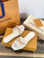 Louis Vuitton 2025 Murakami Collaboration Flat Slippers with Bow - Image 3