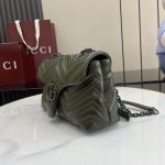 Gucci GG Marmont Soft Leather Shoulder Bag 23cm - Image 3