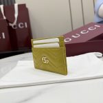 Gucci GG Marmont Green Quilted Leather Card Holder - Image 3