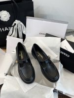CHANEL 2025K Hollow T-Strap Platform Mary Jane Loafers - Image 4