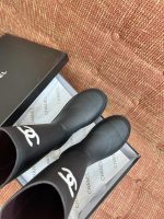 CHANEL CC Logo Rain Boots - Image 5