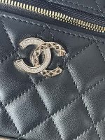 Small Quilted Lambskin Chain Case Bag 17*19.5*5 - Image 6