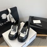 Chanel 2024 Backpack Buckle Panda Loafers with 6cm Platform - Image 6