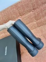 CHANEL CC Logo Rain Boots - Image 6