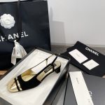 Chanel 2024 Early Spring Slingback Square Toe Block Heel Backless Sandals - Image 7
