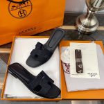 Hermes 2023 Denim H Sandals - Image 8