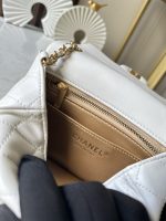 Metal CF Square Flap Bag with Gold Ball 18cm - Image 8