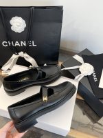 CHANEL 2025K Hollow T-Strap Platform Mary Jane Loafers - Image 8