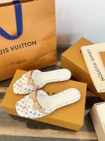 Louis Vuitton 2025 Murakami Collaboration Flat Slippers with Bow - Image 8