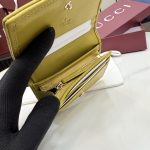 Gucci GG Marmont Mustard Yellow Quilted Leather Card Case - Image 8