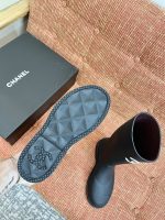 CHANEL CC Logo Rain Boots - Image 8