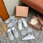 Miu Miu 2023 Summer Casual White Shoes - Image 9