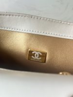 Metal CF Square Flap Bag with Gold Ball 18cm - Image 9