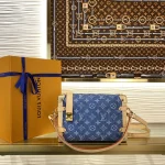 Louis Vuitton Side Trunk Medium Handbag Case 23.5cm