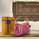 Louis Vuitton Denim Rendez-Vous CARRYALL CARGO Small Handbag Shoulder Bag 33.5cm - Image 2