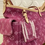 Louis Vuitton Denim Rendez-Vous CARRYALL CARGO Small Handbag Shoulder Bag 33.5cm - Image 3