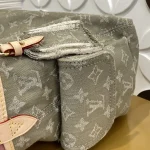 Louis Vuitton Denim Rendez-Vous CARRYALL CARGO Small Handbag Shoulder Bag 33.5cm - Image 3