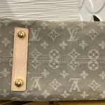 Louis Vuitton Denim Rendez-Vous CARRYALL CARGO Small Handbag Shoulder Bag 33.5cm - Image 5