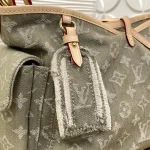 Louis Vuitton Denim Rendez-Vous CARRYALL CARGO Small Handbag Shoulder Bag 33.5cm - Image 6