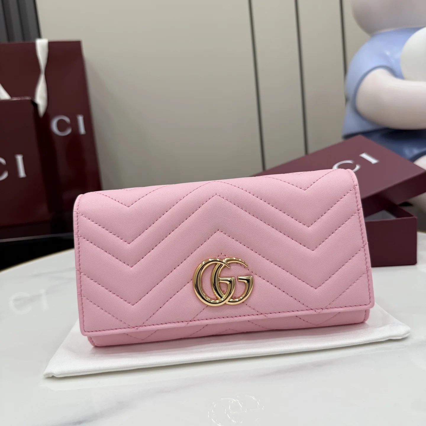 1-1109 UbestLuxury Gucci GG Marmont Wallet 19cm main product photo SKU GU25188