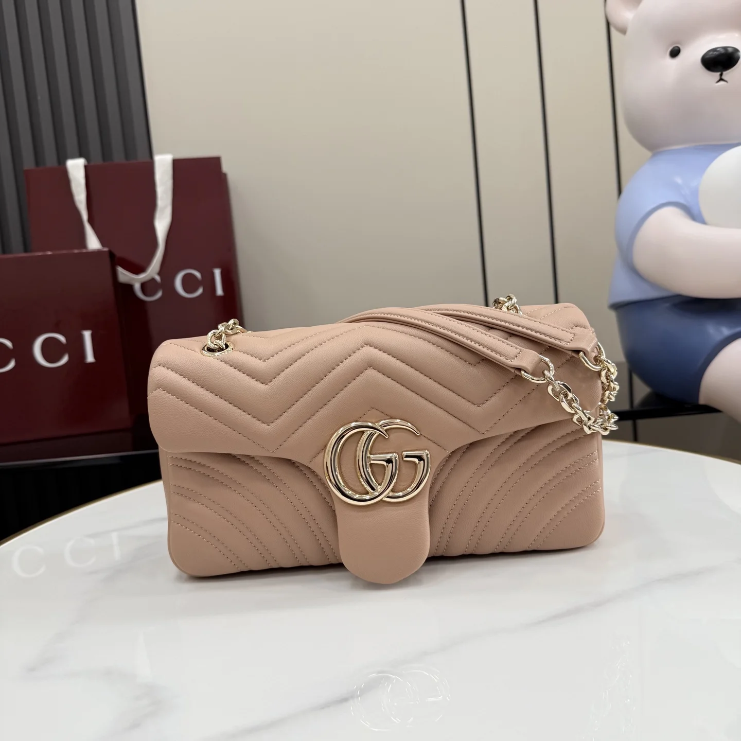 1-1158 UbestLuxury Gucci GG Marmont Handbag 26cm main product photo SKU GU25220