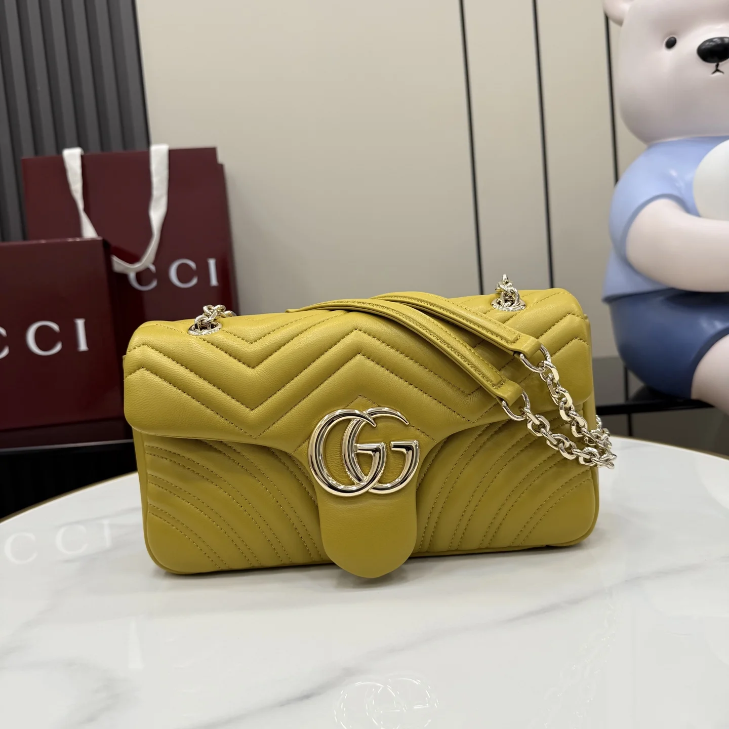 1-1164 UbestLuxury Gucci GG Marmont Handbag 26cm main product photo SKU GU25226