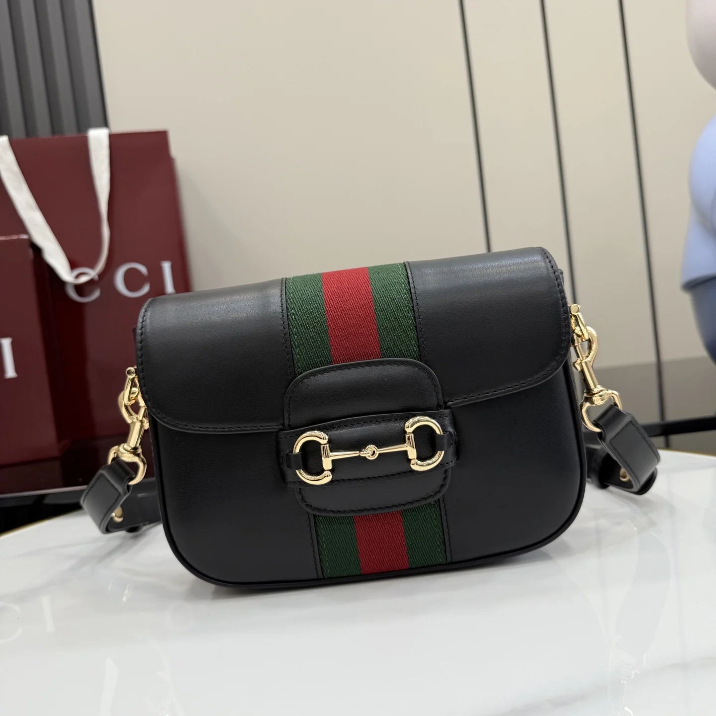 1-1199 UbestLuxury Gucci Horsebit 1955 Handbag 21cm main product photo SKU GU25252