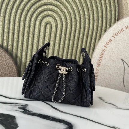 UbestLuxury Chanel Chanel Denim Mini Bucket Bag 22cm main product photo SKU CH30702