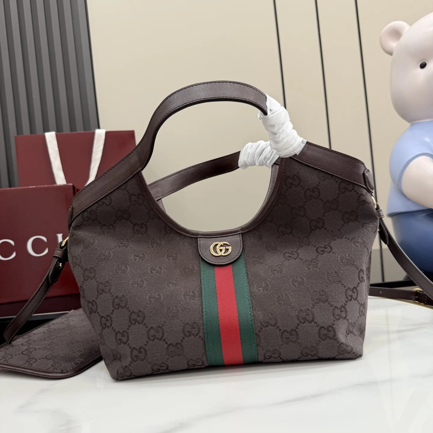 1-1378 UbestLuxury Gucci Gucci Giglio Handbag 25cm main product photo SKU GU25385