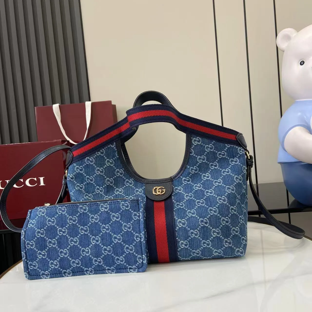 1-1386 UbestLuxury Gucci Gucci Giglio Tote Bag main product photo SKU GU25393
