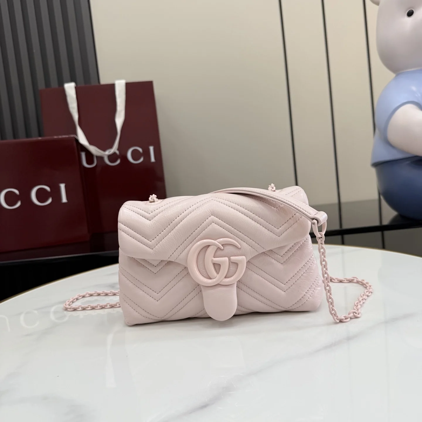 1-1449 UbestLuxury Gucci GG Marmont Shoulder Bag 20cm main product photo SKU GU25429
