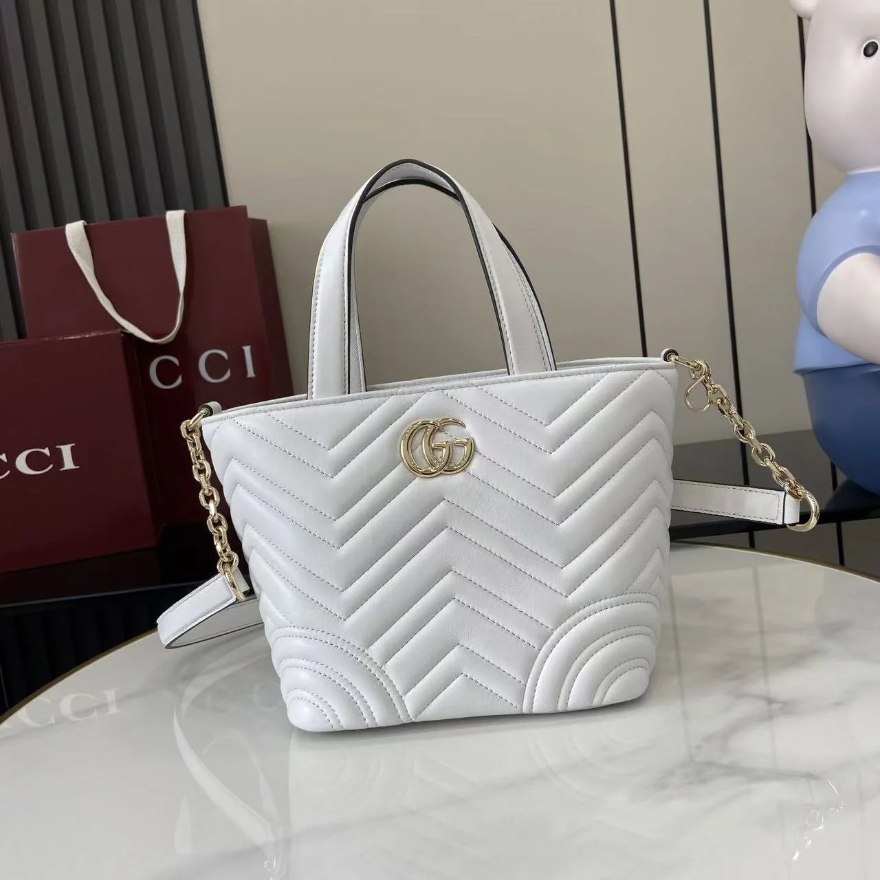 1-1576 UbestLuxury Gucci GG Marmont Tote Bag main product photo SKU GU25505