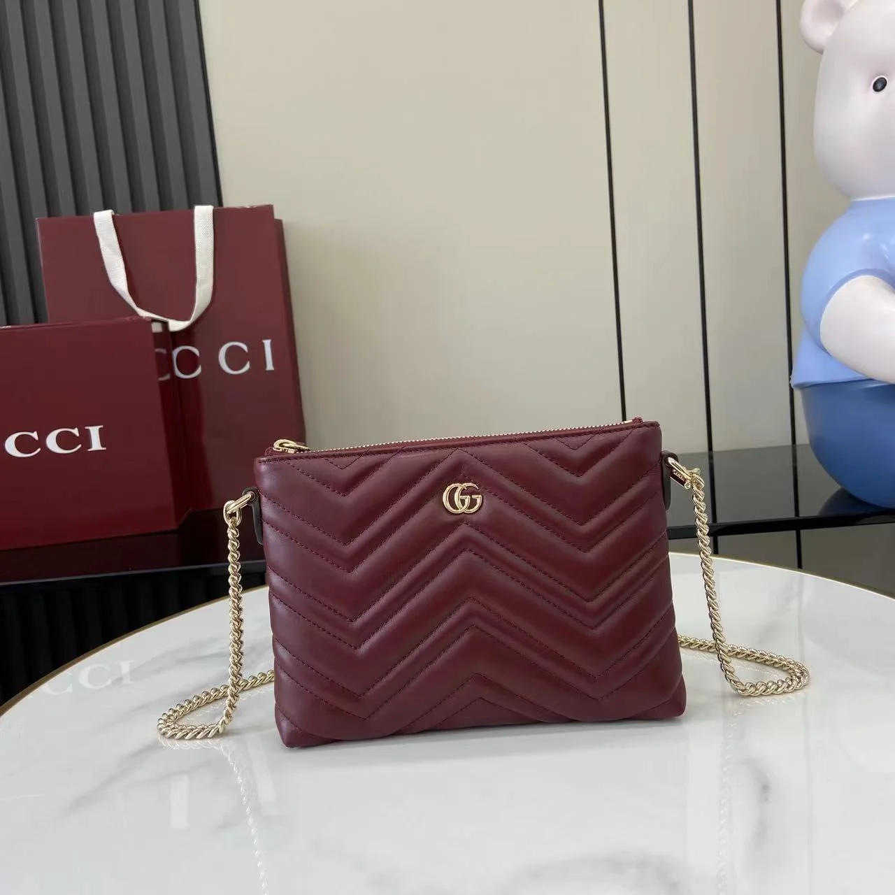 1-1592 UbestLuxury Gucci GG Marmont Wallet main product photo SKU GU25515