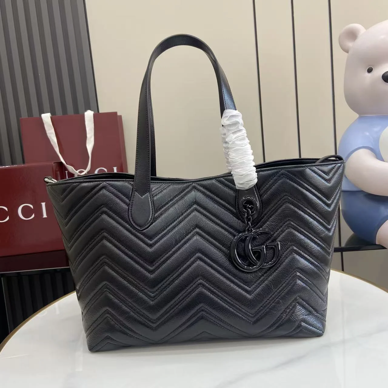 1-1604 UbestLuxury Gucci GG Marmont Tote Bag 30cm main product photo SKU GU25521