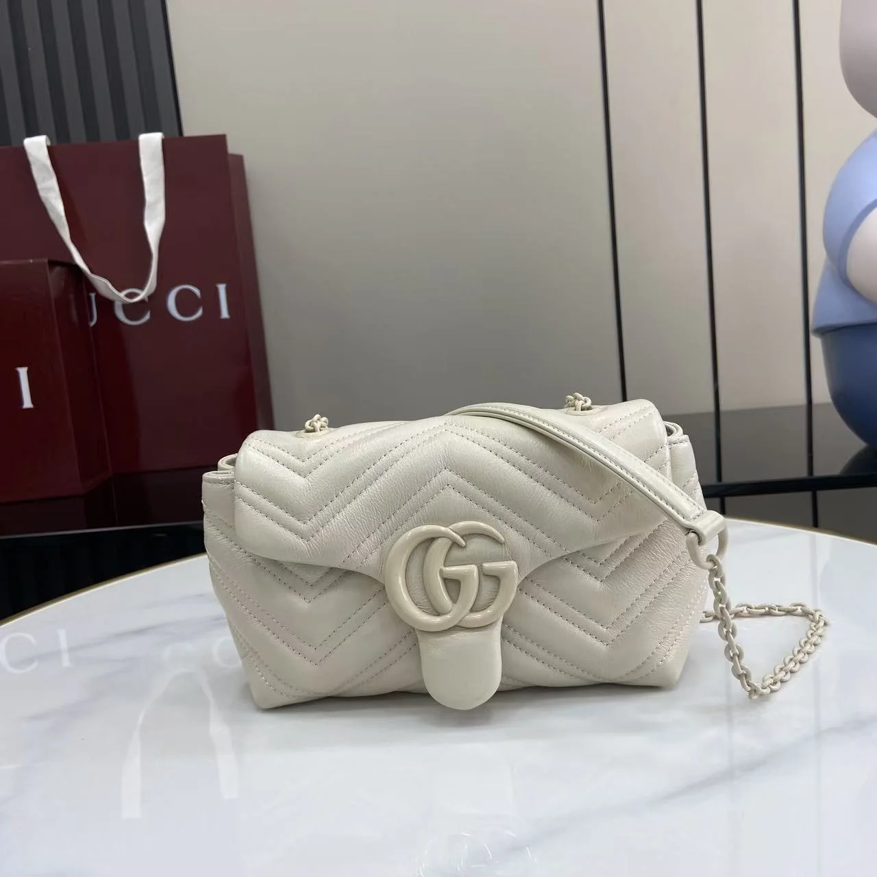1-1607 UbestLuxury Gucci GG Marmont Shoulder Bag 20cm main product photo SKU GU25524