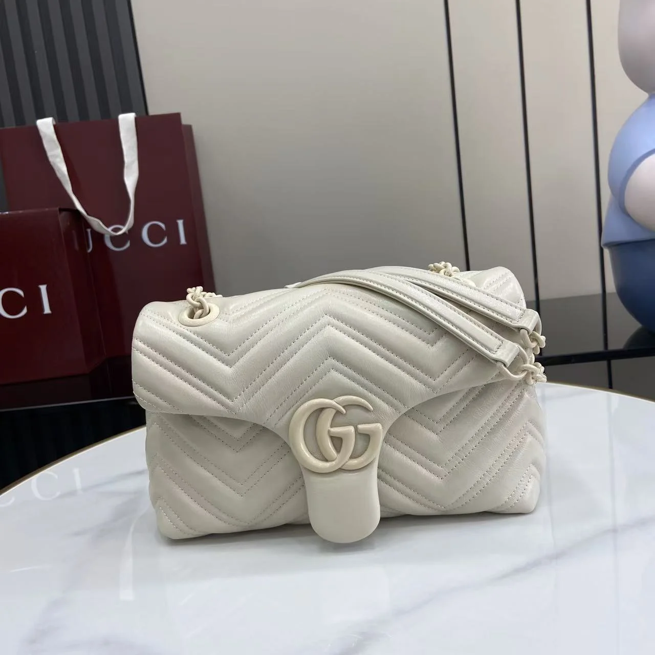 1-1613 UbestLuxury Gucci GG Marmont Handbag 23cm main product photo SKU GU25525