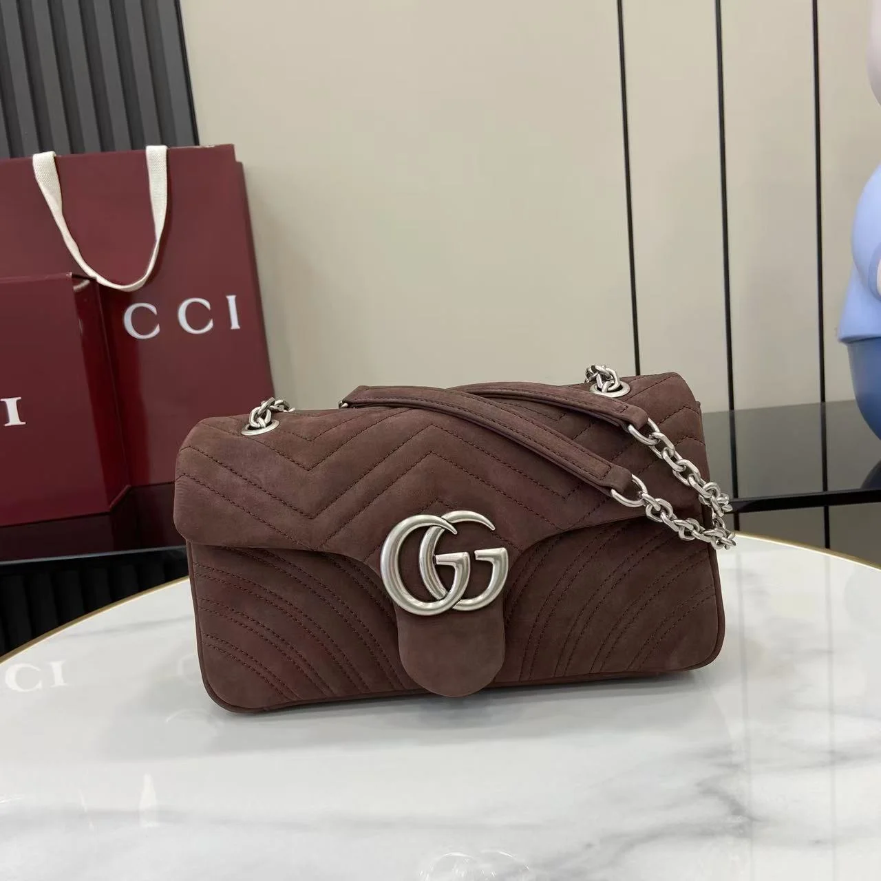 1-1658 UbestLuxury Gucci GG Marmont Handbag main product photo SKU GU25542