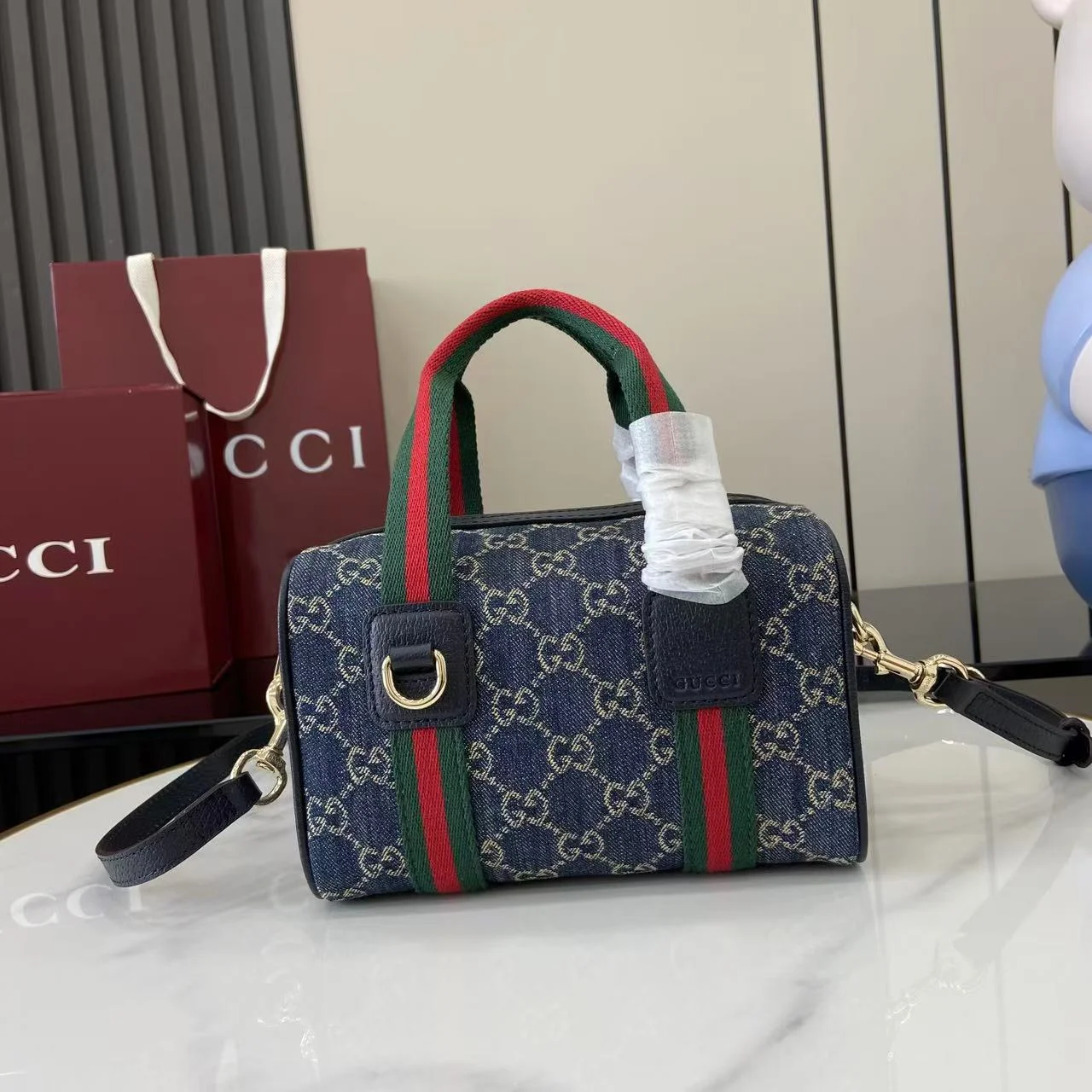 1-1692 UbestLuxury Gucci Gucci GG Mini Bag Denim main product photo SKU GU25555