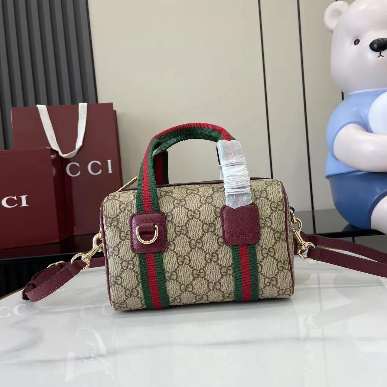 1-1694 UbestLuxury Gucci Gucci Mini GG Handbag 20cm main product photo SKU GU25557