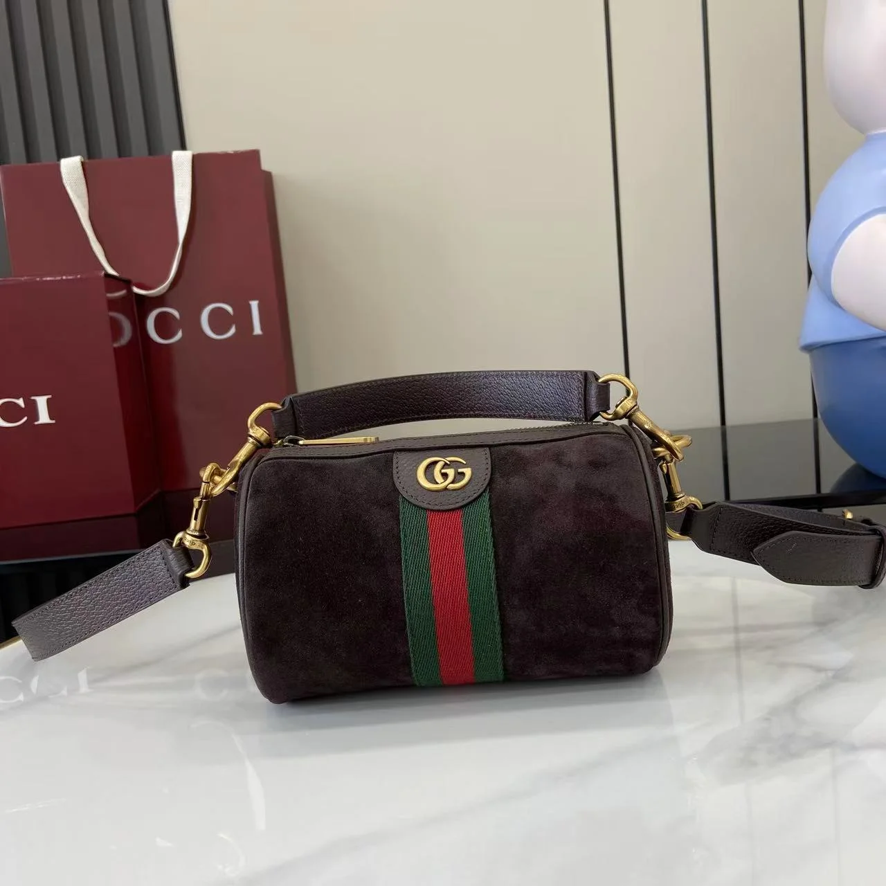 1-1702 UbestLuxury Gucci Ophidia Handbag 18.5cm main product photo SKU GU25561