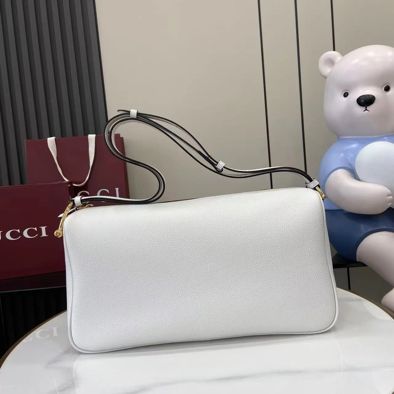 1-1746 UbestLuxury Gucci Half Horsebit Handbag 38cm main product photo SKU GU25579
