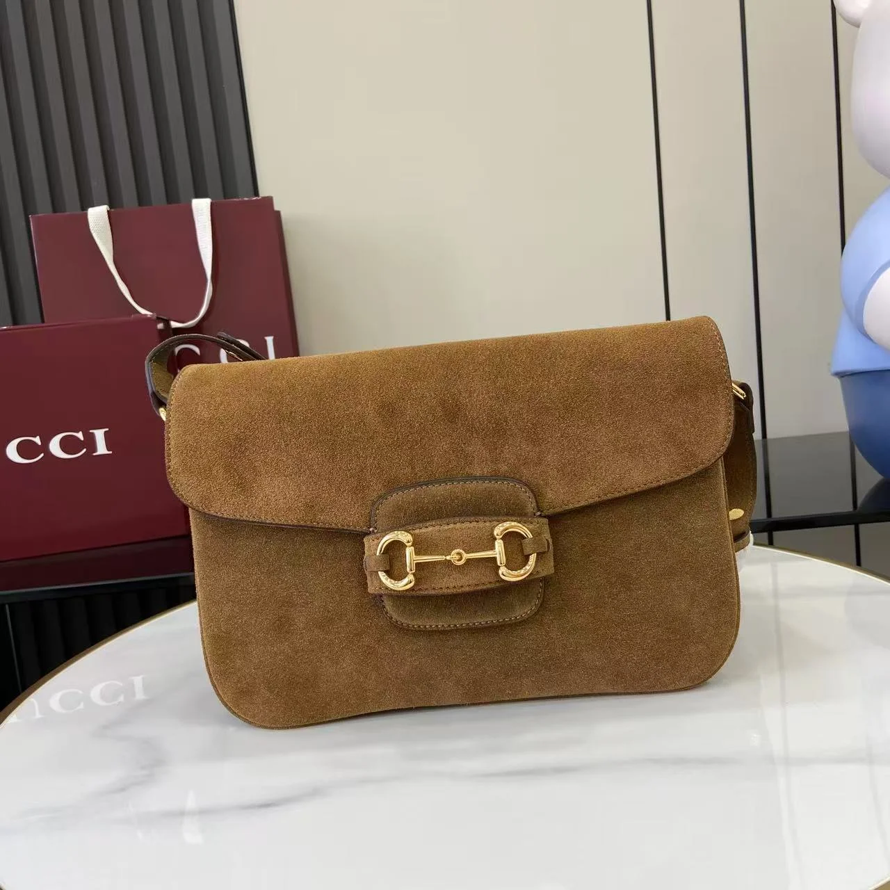1-1762 UbestLuxury Gucci Horsebit 1955 Shoulder Bag main product photo SKU GU25593