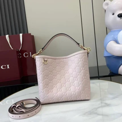 UbestLuxury Gucci GG Emblem Bucket Bag 19cm main product photo SKU GU25645